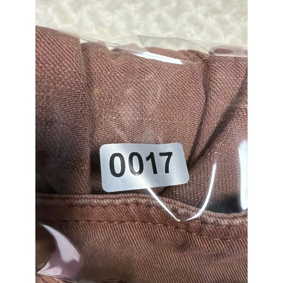 Free People Military Inspired Ruffle Jacket Button Front Distressed Brown Size M - Picture 15 of 15